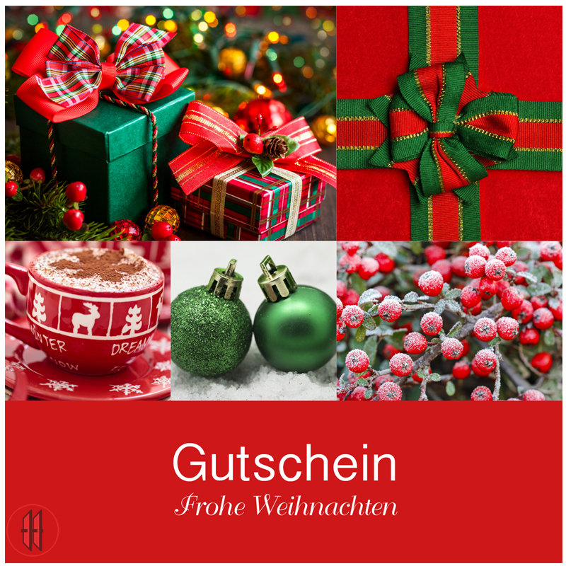 Geschenkgutscheine Päckchen/Schleife (12 Stück)