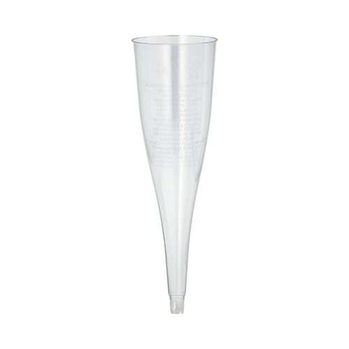 Einweg-Sektgläser (Oberteile) für Sekt, PS 0,1 l Ø 5 cm x 17,5 cm glasklar, VPE= 350 Stück (7x 50)