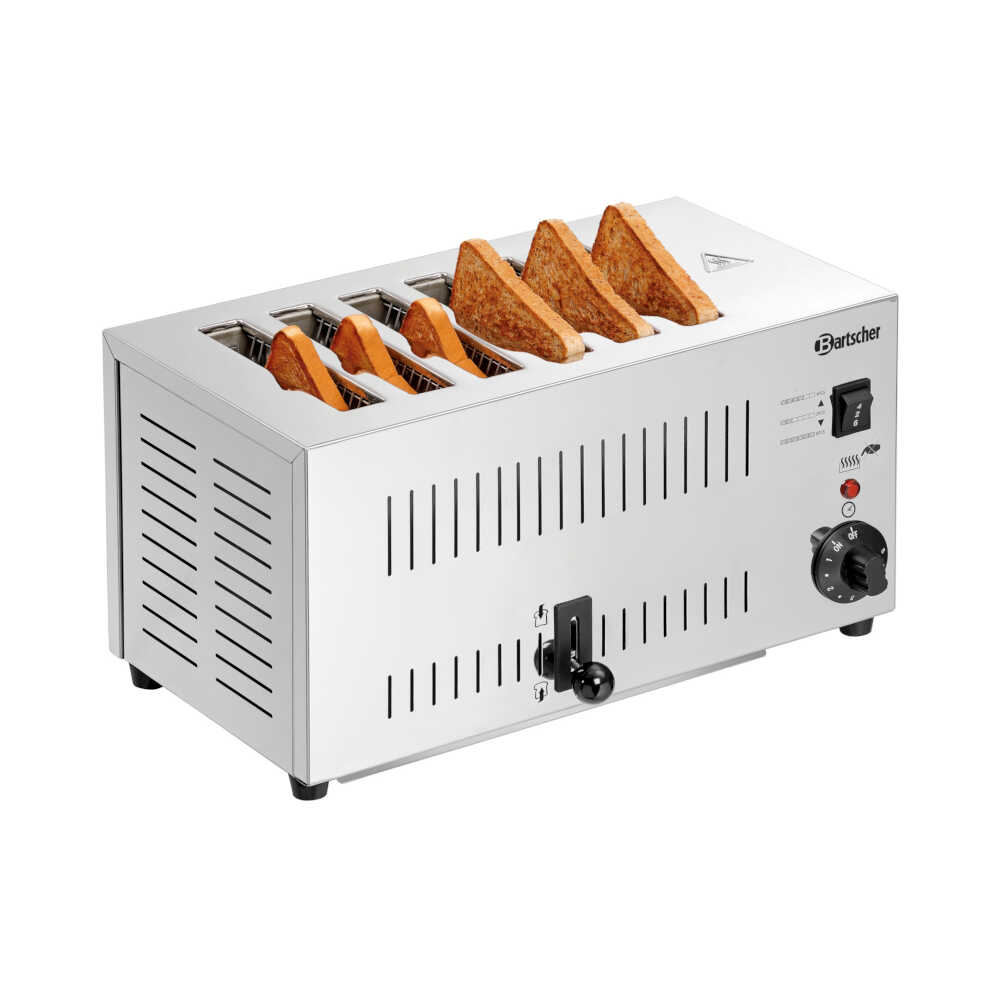 Bartscher Toaster TS60, für 6 Toastscheiben., 2500 Watt, 230V