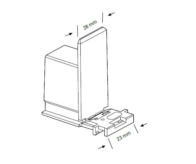 Vorschub mit Feder + S - PRV + S Slim H0 ohne Front