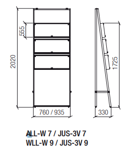 LL-POP UP! WALL UHREN & SCHMUCK - ALL-W 7 / JUS-3V 7