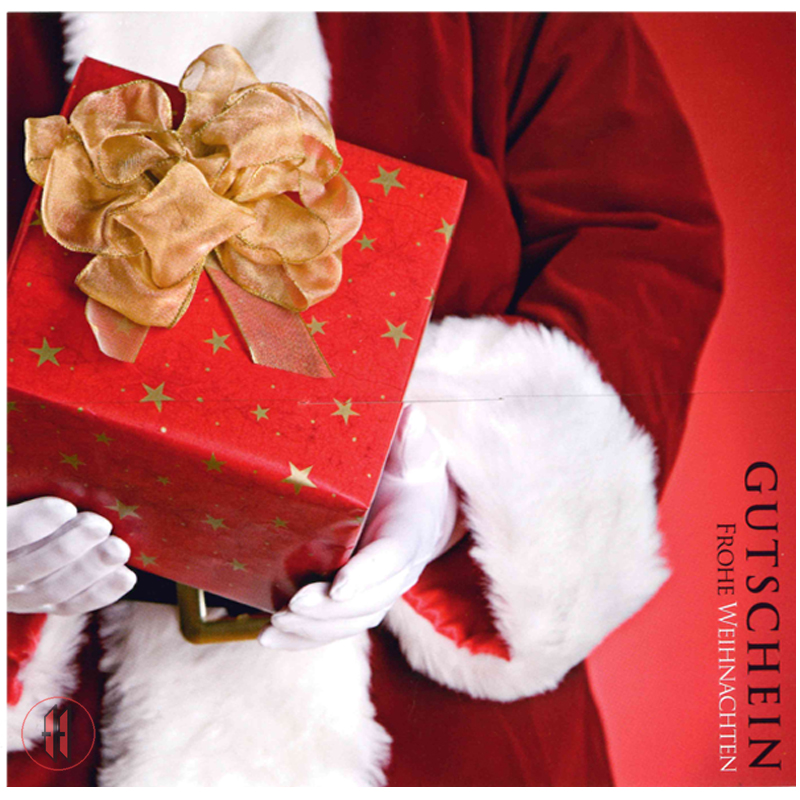Geschenkgutscheine Weihnachtsmann (12 Stück)