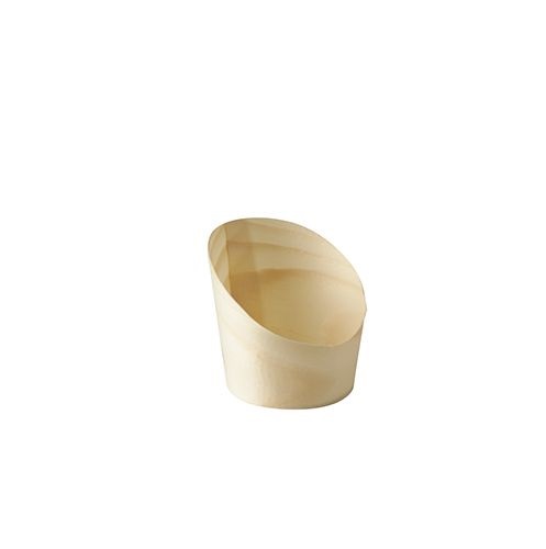 Snackbecher aus Holz "pure" Ø 5,5 cm x 6,5 cm, VPE= 500 Stück (10x 50Stück)