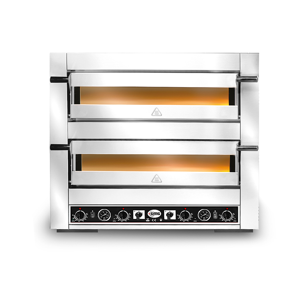 GMG Pizzaofen Serie Firino für 8 - 12 Pizzen à 30cm, 2 Kammern, 400V
