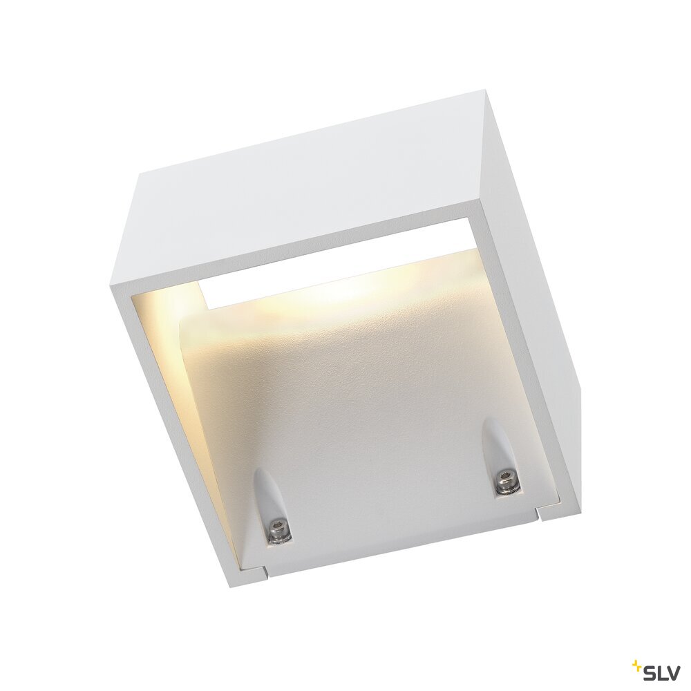 LOGS, Outdoor Wandleuchte, LED, 3000K, IP44, eckig, weiß, 8W