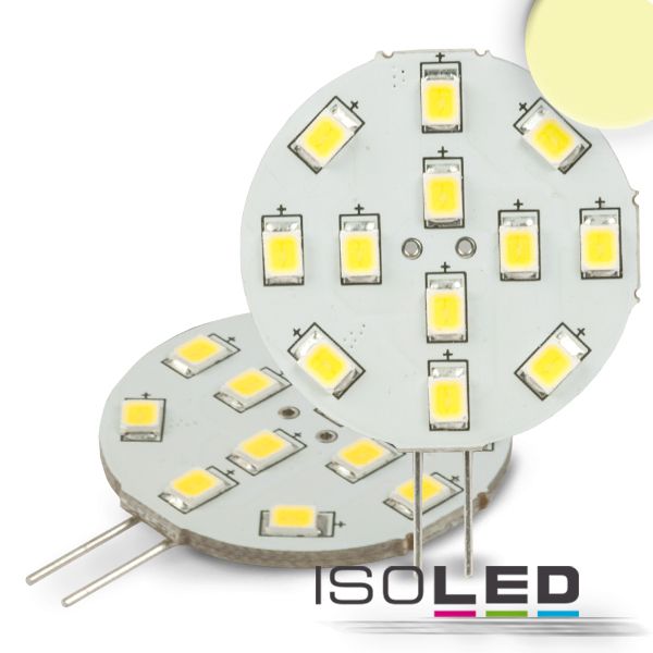 G4 LED 12SMD, 2W, warmweiß, Pin seitlich