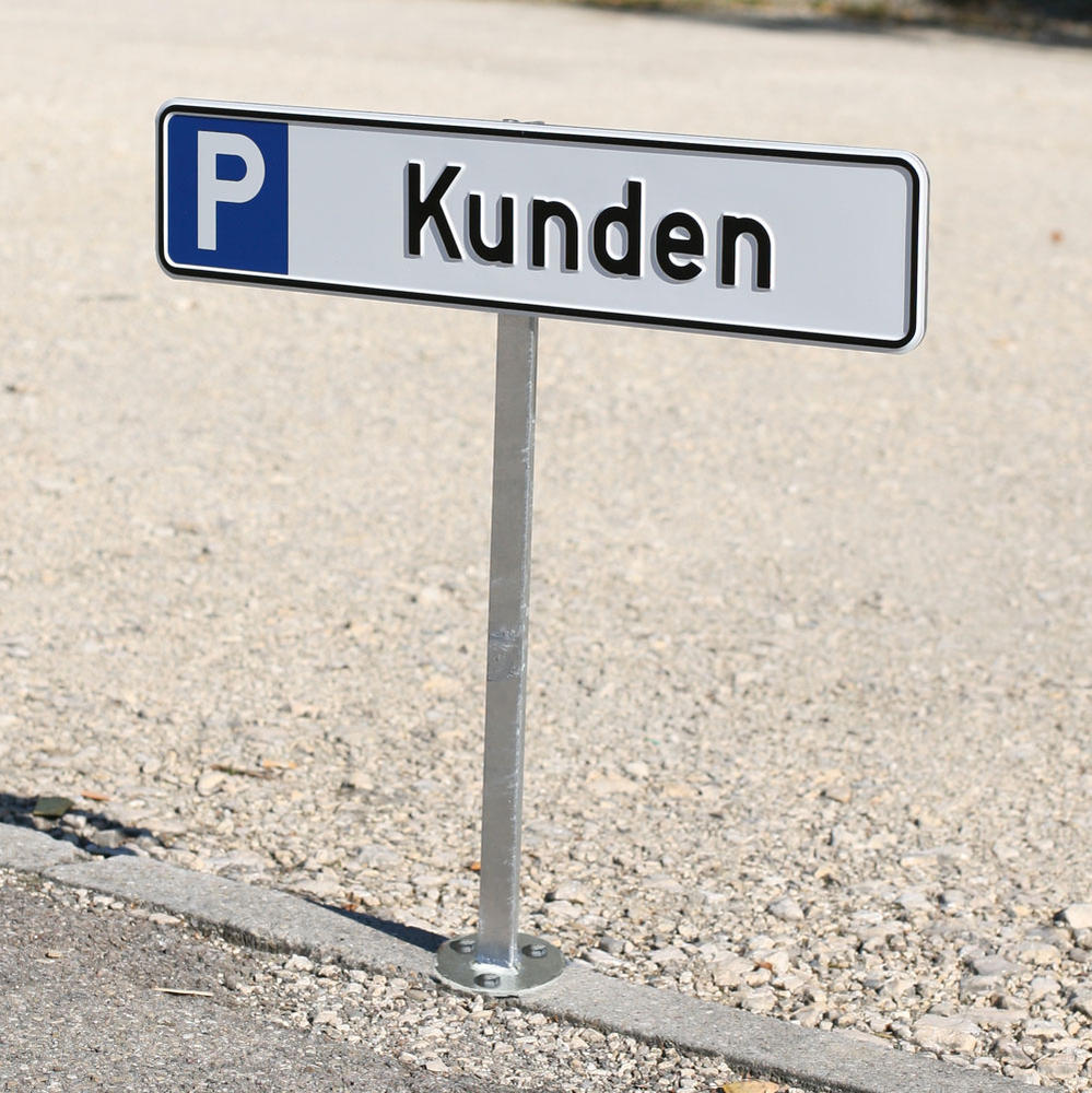 Aufstellpfosten für Parkplatzschilder