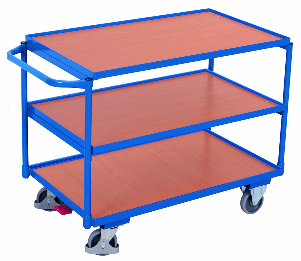 VARIOfit Tischwagen mit 3 Ladeflächen