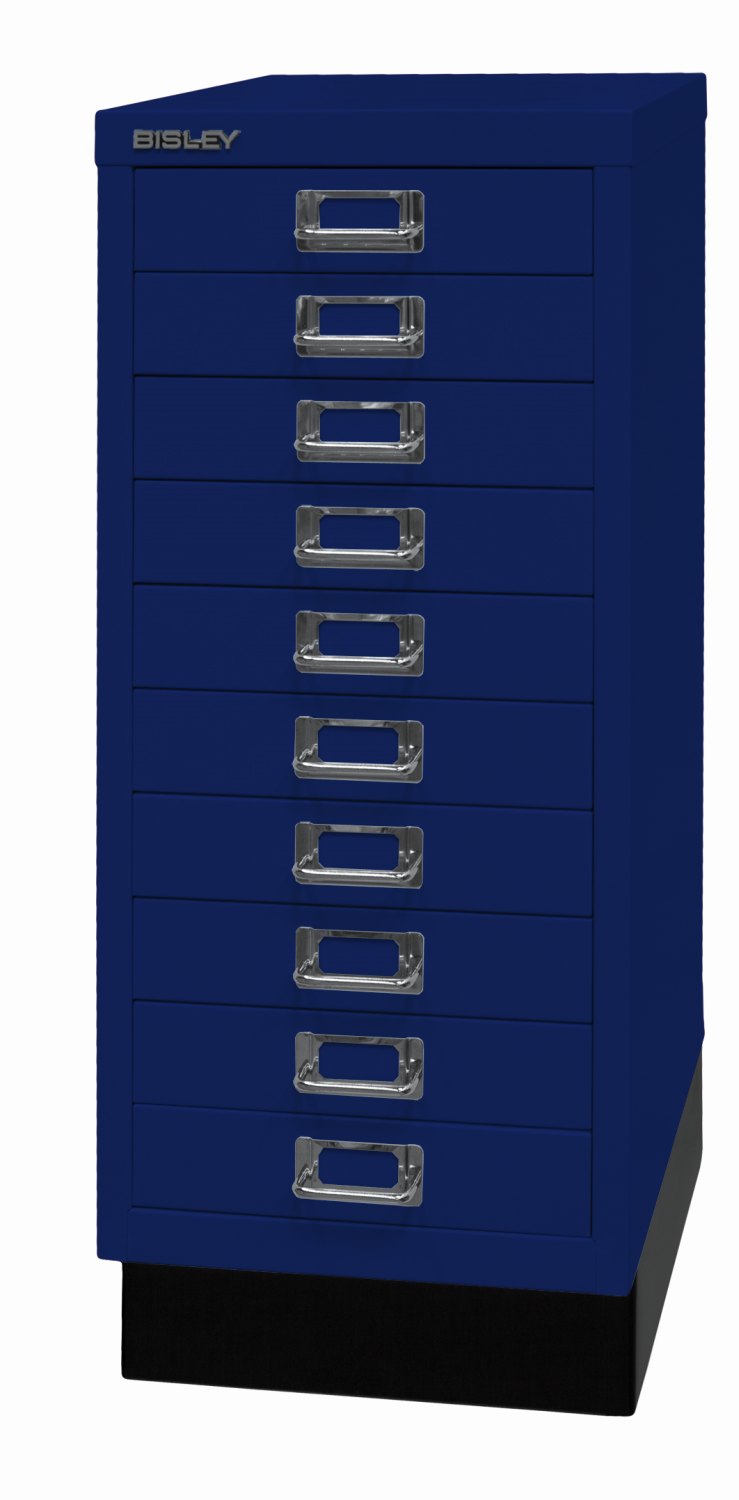 Bisley MultiDrawer™ 29er Serie mit Sockel - DIN A4 mit 10 Schubladen