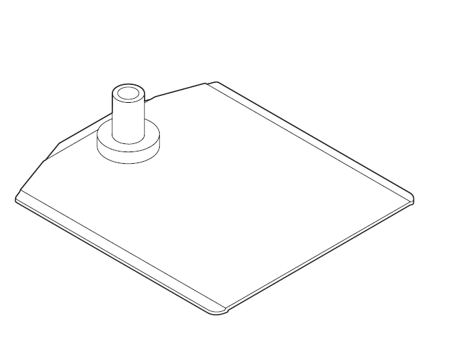 Fußplatte BK für Plakatrahmen