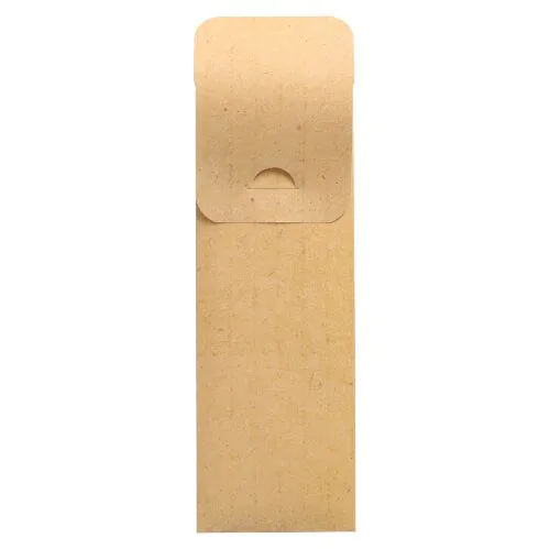 Bestecktaschen 23,5 x 7,3 cm natur inkl. weißer Serviette 40 x 40 cm 2-lag., VPE= 500 Stück (1x 500)