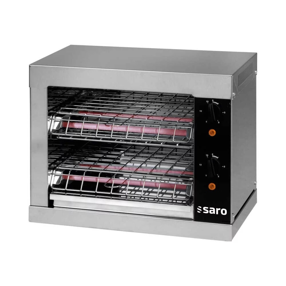 Saro Toaster BUSSO T2, bis 180°C, 3,0KW / 230V, 2 Heizebenen, 440 x 260 x 380mm