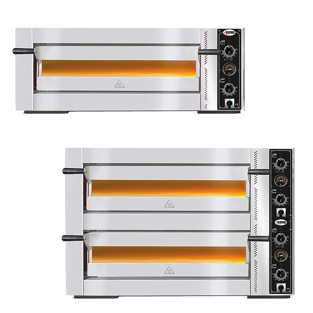 GMG Pizzaofen Serie Bello, für 4-12 Pizzen à Ø 30cm, 1 oder 2 Backkammern, 400V