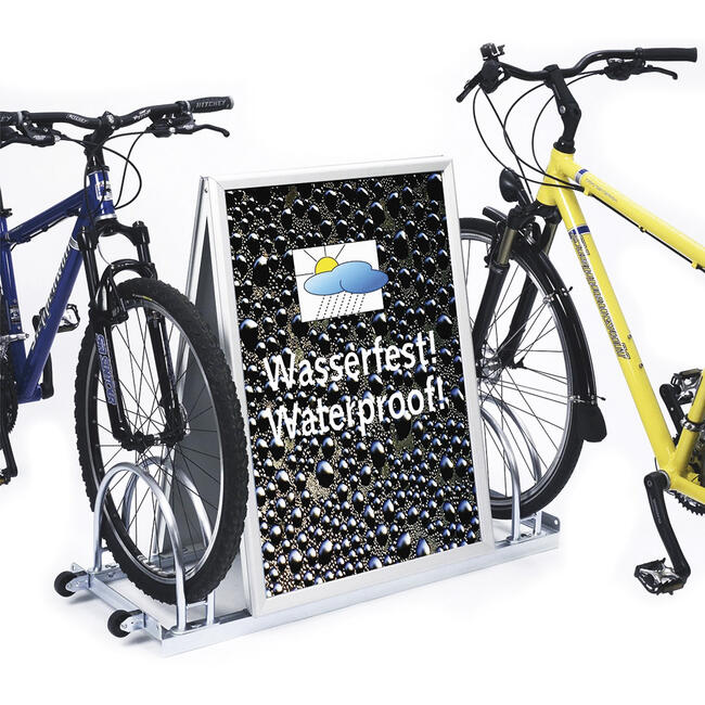Fahrradständer mit Alu-Klapprahmen, 2 Einstellplätze