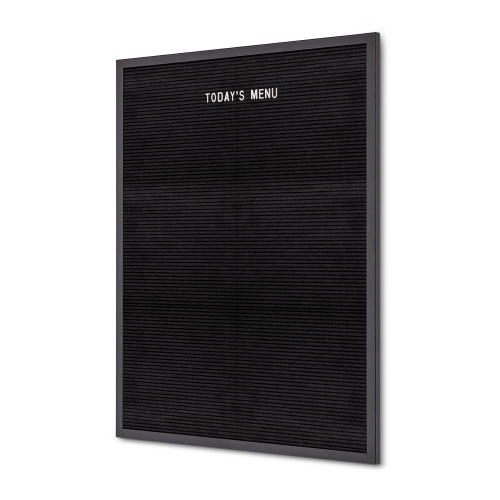 Letterboard Schwarz, mit Rahmen in 2 verschiedenen Farben