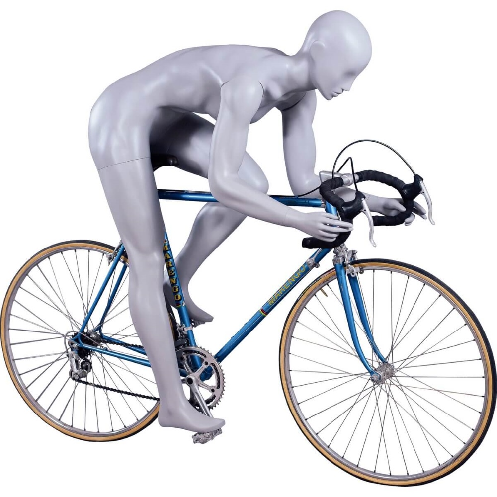 Penther Damen Schaufensterpuppe, athletische Figur, Rennrad Fahrradfahrerin