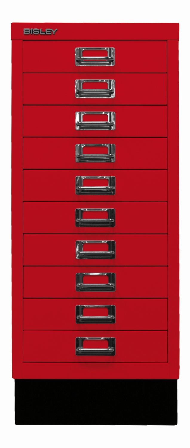 Bisley MultiDrawer™ 29er Serie mit Sockel - DIN A4 mit 10 Schubladen