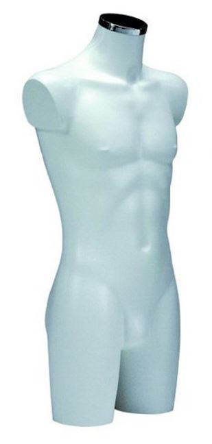 Kunststofftorso Herr - Weiß 93cm Höhe